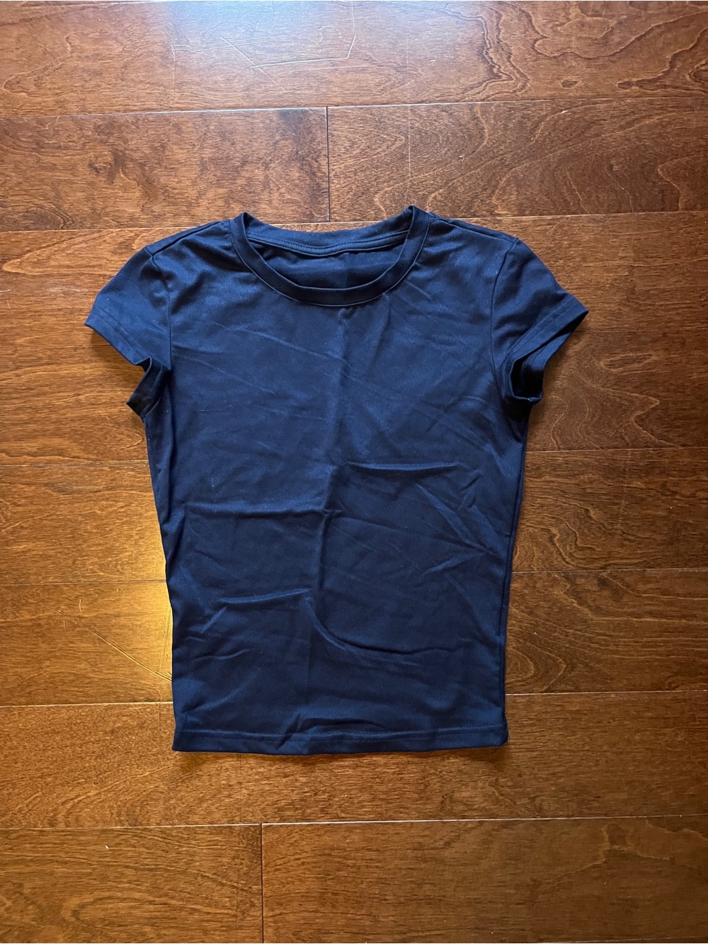 SHEIN Navy Short-Sleeve Crewneck Tee